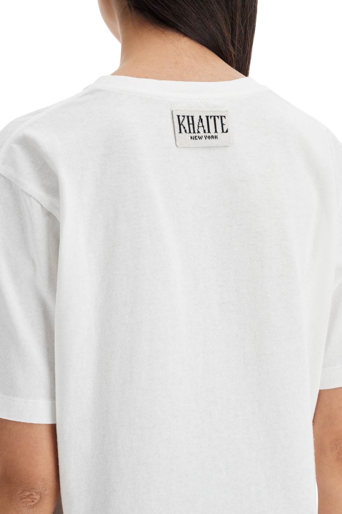 Khaite - Mae T-Shirt With Logo Patch - Princess Attitude