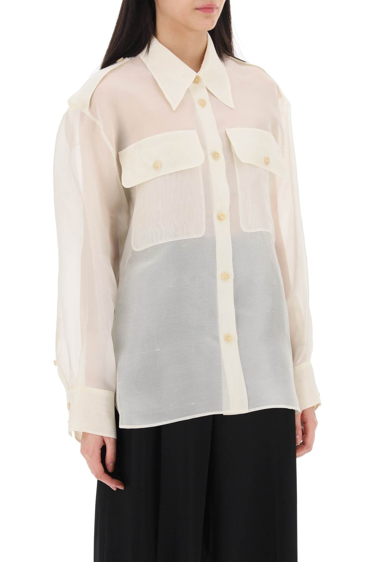 Khaite - Missa Oversized Organza Shirt - Princess Attitude