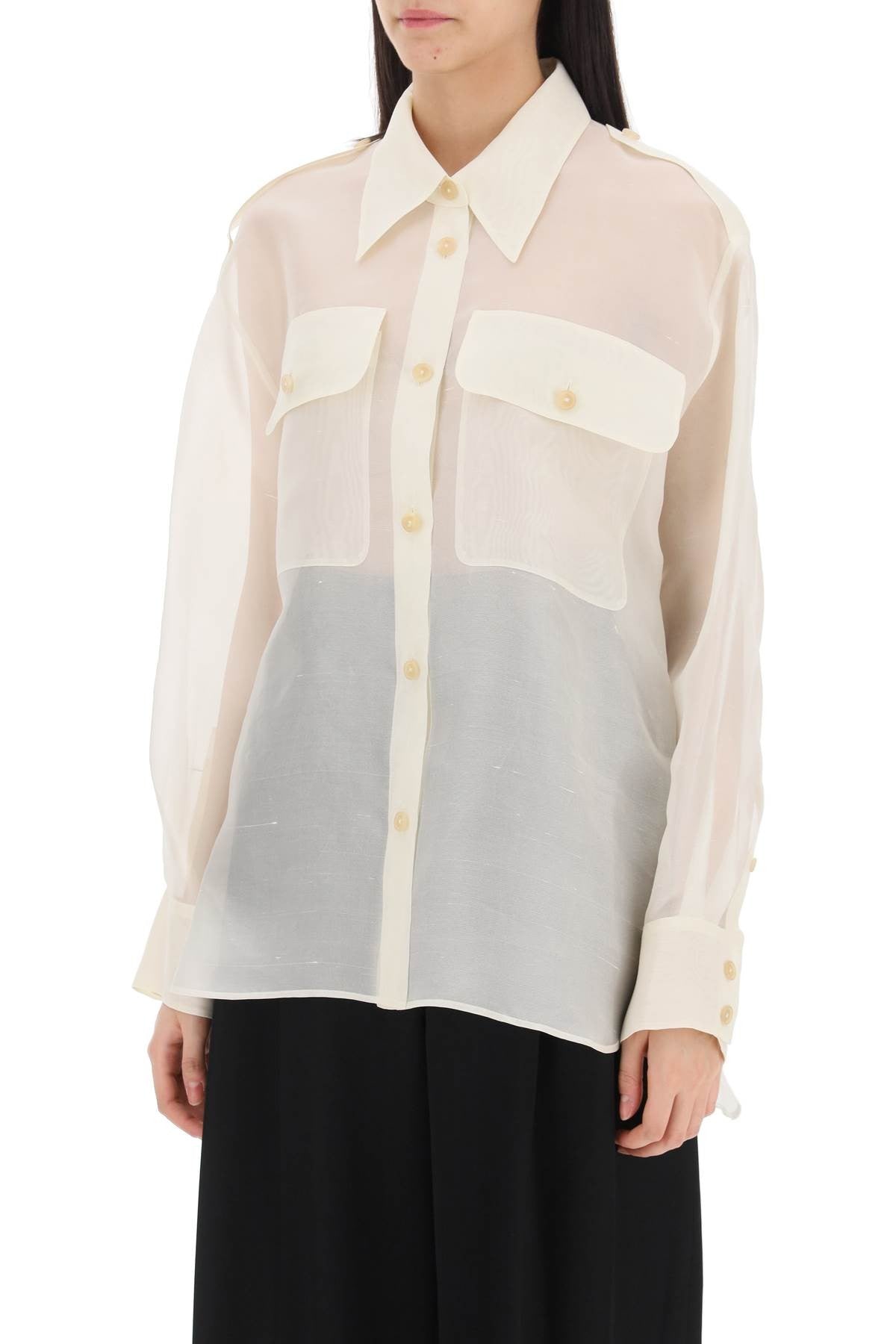 Khaite - Missa Oversized Organza Shirt - Princess Attitude