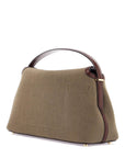 Toteme - Khaki Green Canvas Top Handle Bag With T-Lock Closure