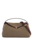 Toteme - Khaki Green Canvas Top Handle Bag With T-Lock Closure