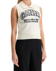 Ganni - Knitted Vest With Collar