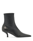 Toteme - Leather Sock Ankle Boots