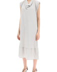 Lemaire - Midi Dress With Diagonal Cut In - Princess Attitude