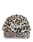 Ganni - Leopard Baseball Cap