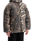 Ganni - Leopard Print Down