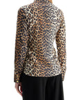 Ganni - Leopard Print Satin Shirt