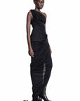 Rick Owens - Lido Draped Gown In Cotton Gauze Jersey