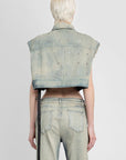 Rick Owens Drkshdw - Lido Sleeveless Jumbo Worker Jacket