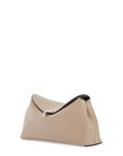 Toteme - Light Beige Calfskin Clutch With Metal Closure