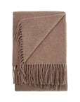 Toteme - Light Beige Melange Virgin Wool Scarf With Fringes