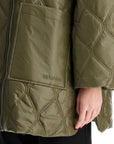 Ganni - Lightweight Down Jacket With Oversized Collar