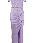 Self Portrait - Lilac Sequin Midi Dress