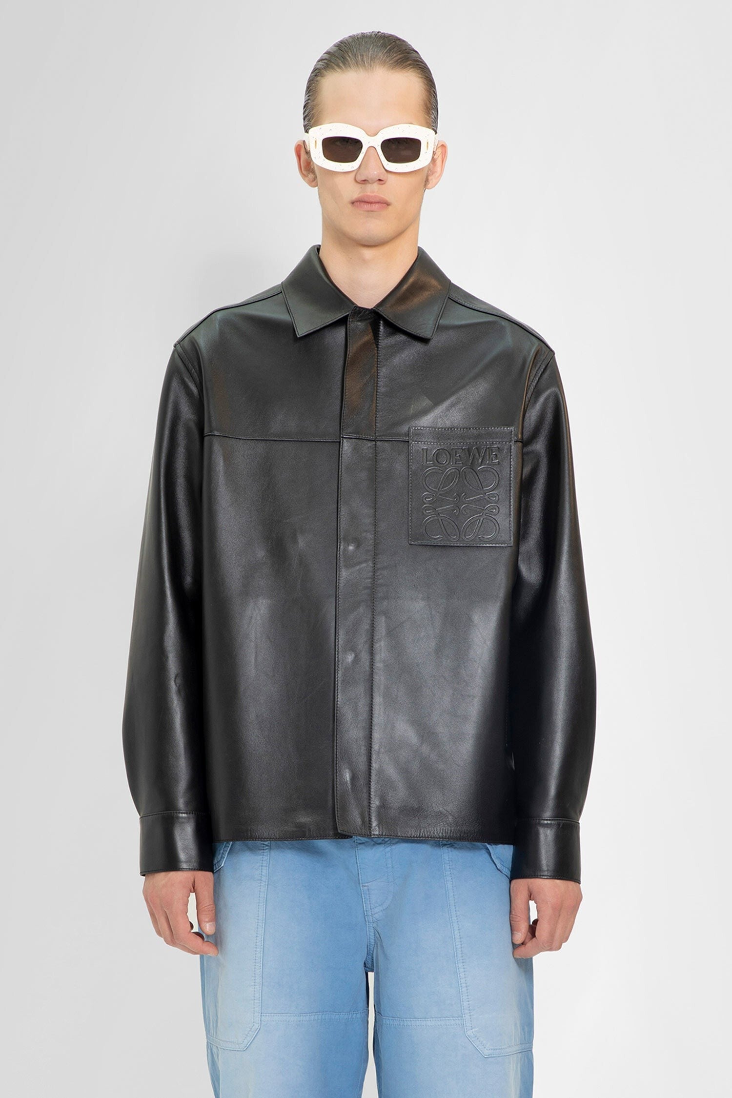 Loewe - Debossed Pocket Overshirt In Nappa - Princess Attitude