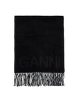 Ganni - Logo Lettering Scarf