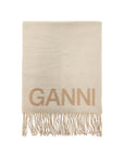 Ganni - Logo Lettering Scarf