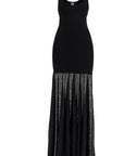 Toteme - Long Black Evening Sleeveless Dress With Wide Neckline