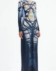 Y Project - Long Bondage Print Dress