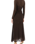 Tom Ford - Long Knitted Lurex Perforated Dress