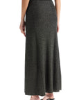 Ganni - Long Lurex Knit Skirt