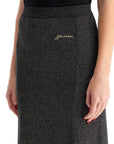 Ganni - Long Lurex Knit Skirt