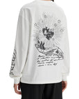 Ganni - Long-Sleeved T-Shirt With Graphic Print