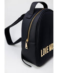 Love Moschino Logo Lettering Small Backpack Black - Princess Attitude