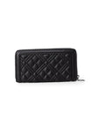 Love Moschino Love Quilted Zip Around Wallet Black - Princess Attitude