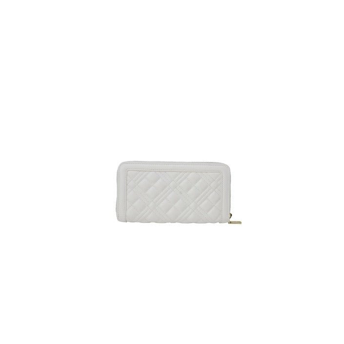 Love Moschino Love Quilted Zip Around Wallet White - Princess Attitude