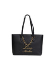 Love Moschino Lovely Chain Shopper Tote Bag Black - Princess Attitude