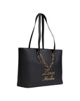 Love Moschino Lovely Chain Shopper Tote Bag Black - Princess Attitude