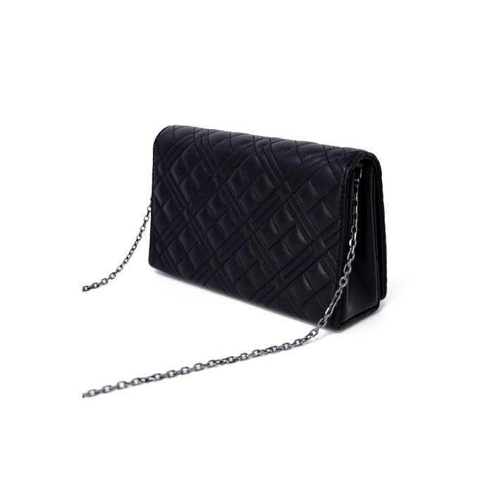 Love Moschino Matelassé Chain Strap Clutch Bag Black - Princess Attitude