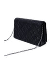 Love Moschino Matelassé Chain Strap Clutch Bag Black - Princess Attitude