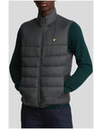 Lyle & Scott Wadded Sleeveless Gilet Gray - Princess Attitude