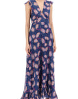 Saloni - Maxi Cotton And Silk Emma Dress.