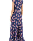 Saloni - Maxi Cotton And Silk Emma Dress.