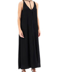 Toteme - Maxi Dress With T-Strap Belt