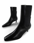 Toteme - Mid Heel Leather Boots