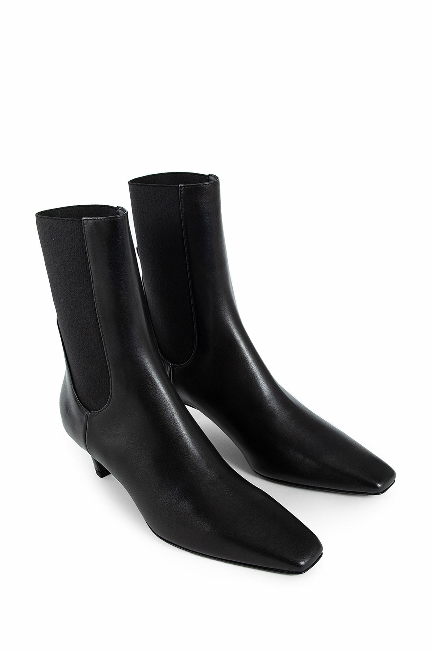 Toteme - Mid Heel Leather Boots