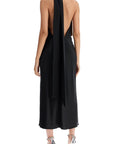 Max Mara - 'Moli' Silk Satin Midi Dress