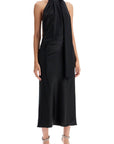 Max Mara - 'Moli' Silk Satin Midi Dress