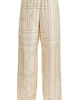 Toteme - Monogram Silk Pajama Pants