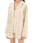 Toteme - Monogram Silk Pajama Top