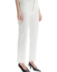 Toteme - Off-White Organic Cotton Jeans With Frayed Hem