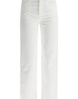 Toteme - Off-White Organic Cotton Jeans With Frayed Hem