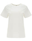 Toteme - Off-White Organic Cotton T-Shirt With Curved Seams