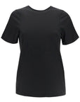 Toteme - Organic Cotton T-Shirt Curved Seams Black