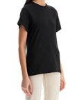 Toteme - Organic Cotton T-Shirt Curved Seams Black