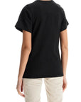 Toteme - Organic Cotton T-Shirt Curved Seams Black