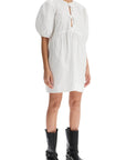 Ganni - Organic Cotton Tie String Mini Dress